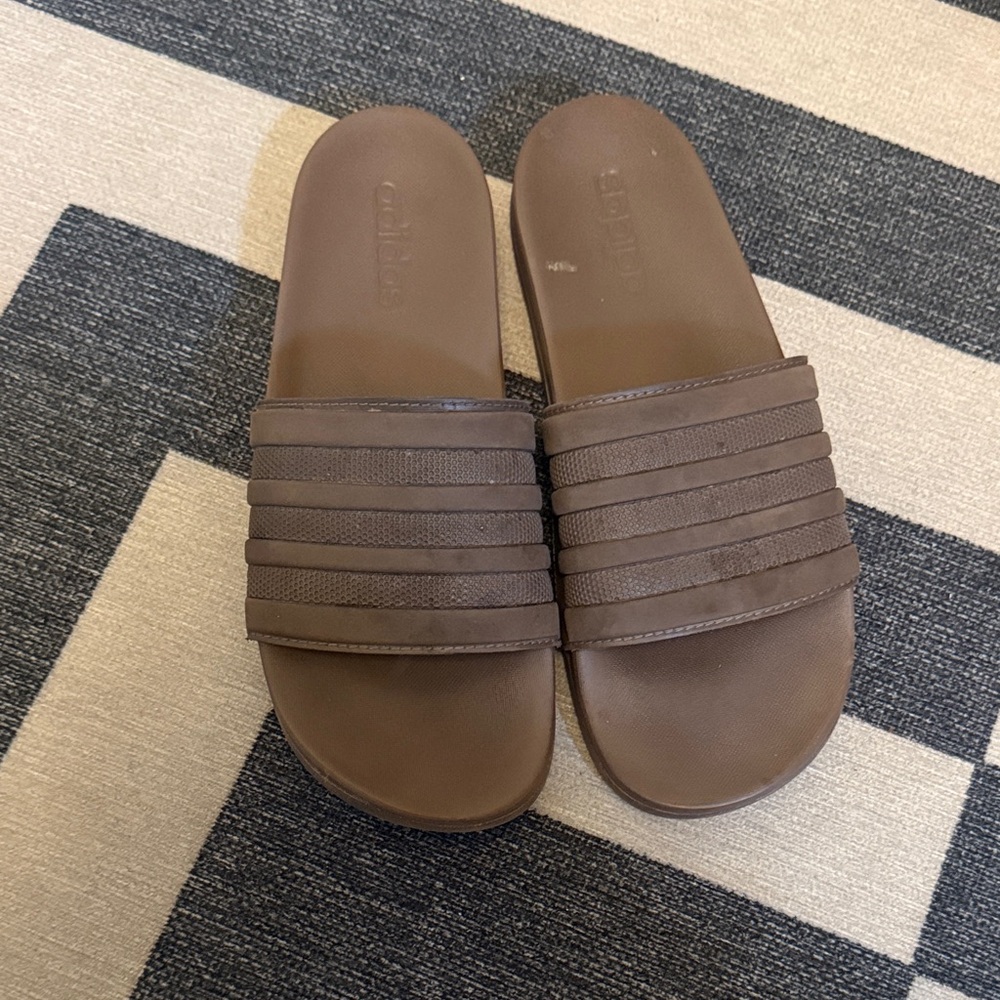 Men’s adidas Chocolate Brown Slide Sandals